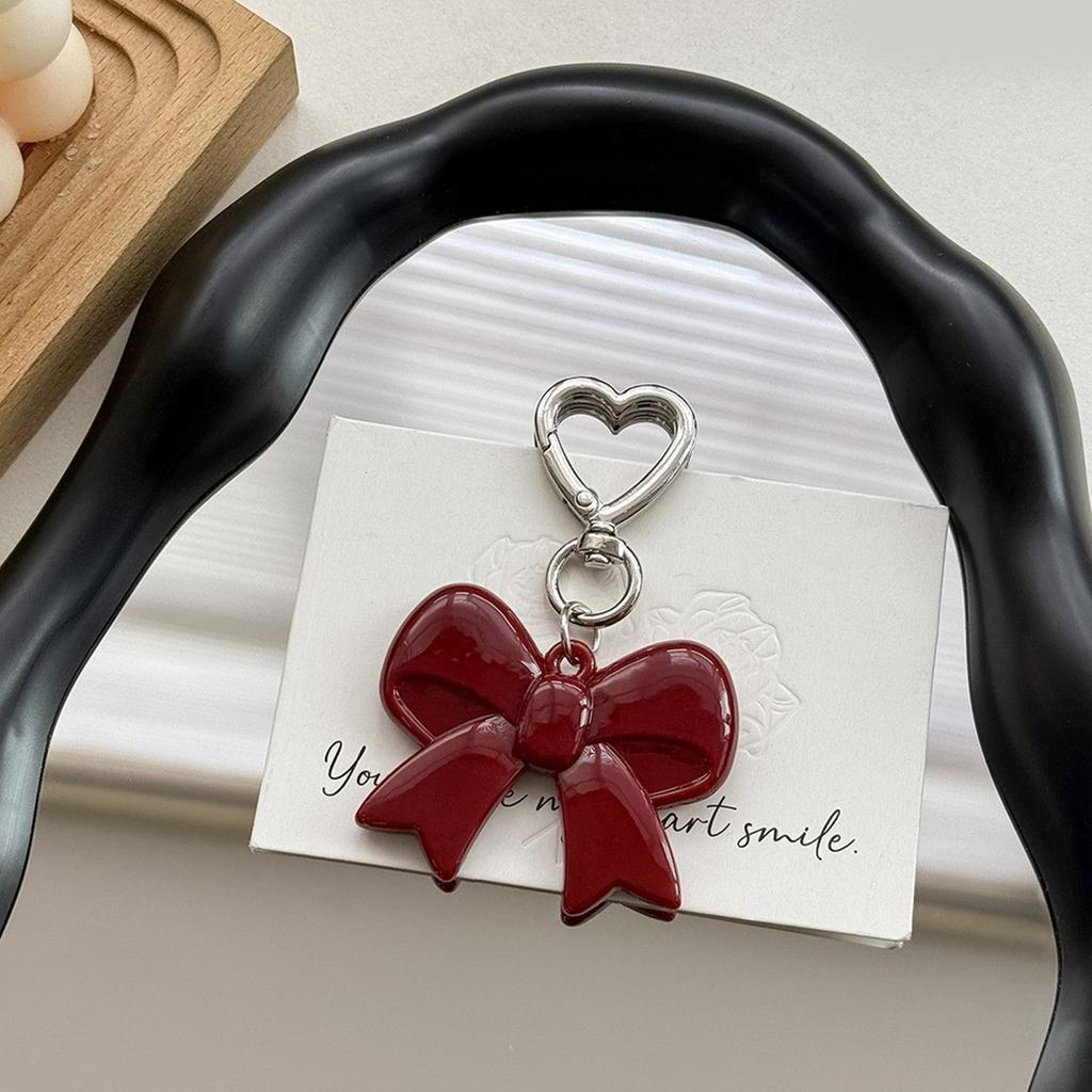 Брелок для ключей в форме сердца, милый брелок с бантиками, подвеска, цепочка для ключей от машины, брелки с бантиками, подвесные украшения для рюкзака, шарм для сумки для женщины