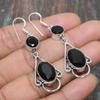 Black Spinel Gemstone Solid 925 Sterling Silver Handmade Jewelry Earring For Thanksgiving