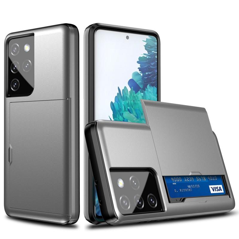 Shockproof Soft TPU Case With Card Slot Galaxy S30 Plus Ultra S10 Back Cover Protective Shell