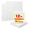 IPIC High-Density Shijima Sound-Absorbing Felt Boards, 12 Sheets, White, 30 x 30 cm, 9 mm Thick, with Push-Pin Pins, Soundproofing, Sound-Absorbing