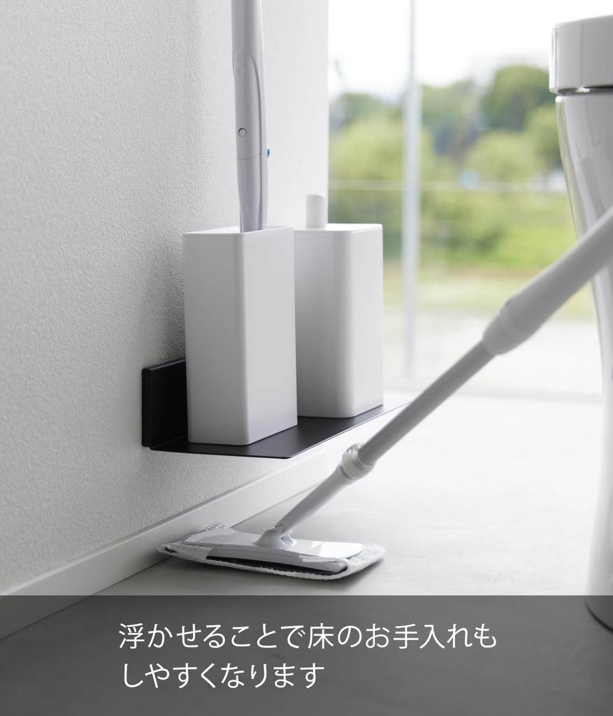 Yamazaki Jitsugyo board tweezers and wood screws Compatible with plaster board floating toilet W30 x D13 x tower wall toilet floating storage 2104