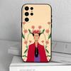 F-Фрида-А K-Кало-г A-Искусство Чехол для телефона для Samsung S25,S24,S21,S22,S23,S30,Ultra,S20,Plus,Другие Мягкий Черный Чехол
