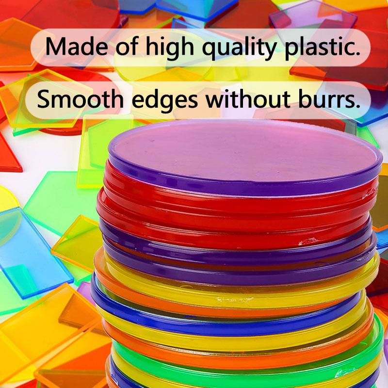 Детские прозрачные блоки Монтессори игрушки 3D геометрические фигуры DIY сенсорная игра приход образовательное обучение световой стол игрушки