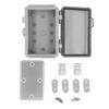 Distribution Box with Hinged Cover Mounting Plate Brackets IP67 Waterproof ABS Plastic Electrical En