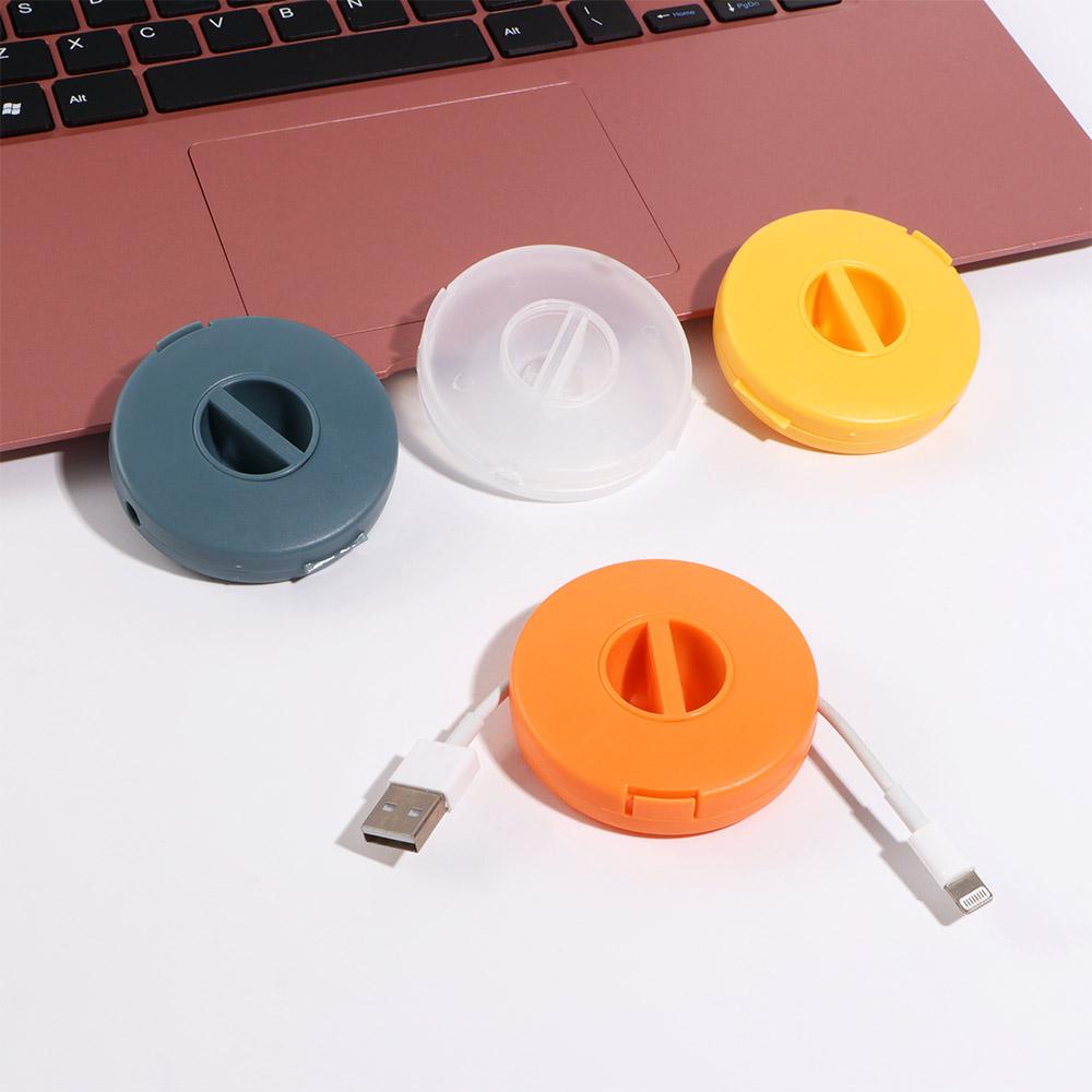 Круглый провод Кабель USB Зарядка Менеджмент Держатель кабеля Зажимы для кабеля Органайзер для намотки кабеля