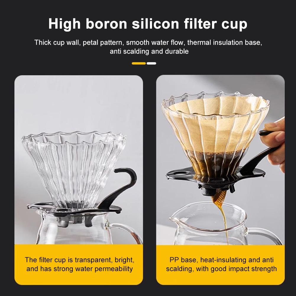 Набор из 5 шт. кофеварок для ручного заваривания кофе, многоразовые ручные кофеварки, ручные помольные чашки, фильтры, дорожные кофейные аксессуары