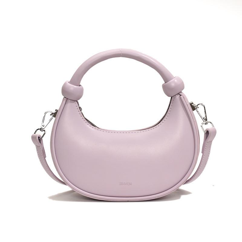 Ielgy Korean Version Fashionable Hand-Carrying Crescent Bag Unique One-Shoulder Niche All-Match Messenger Bag