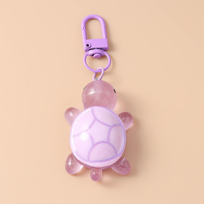 Cute Resin Simulated Tortoise Keychain Cartoon Animal Key Ring Pendant for Women Girl Handbag Decor DIY Kid's Jewelry Gift