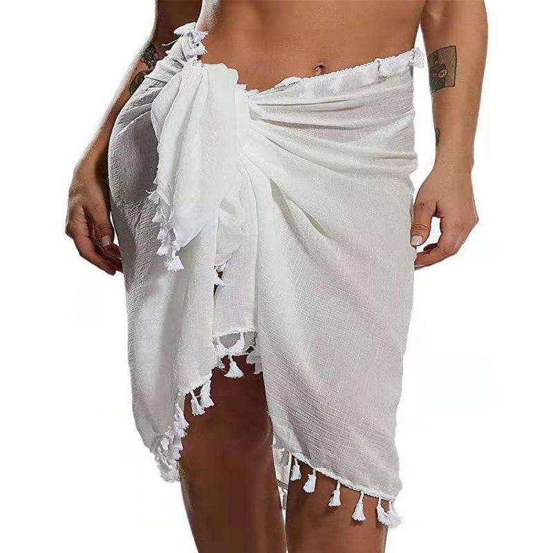 Женский саронг, пляжная одежда, мини-длинный купальник, бикини с запахом, юбка