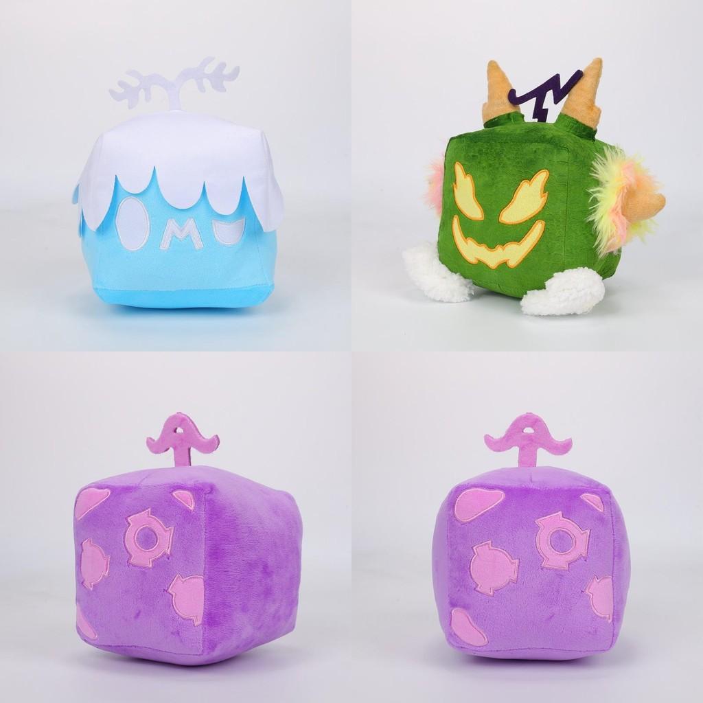 Плюшевая игрушка Blox Fruits с коробкой с леопардовым принтом, фиолетовая коробка, форма животного