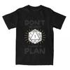 Dnd D20 Dice Don't Worry I Have A Plan Men Women T Shirts Dungeon Dragon DM Game Apparel  Tees T-Shirts  Summer Clothes