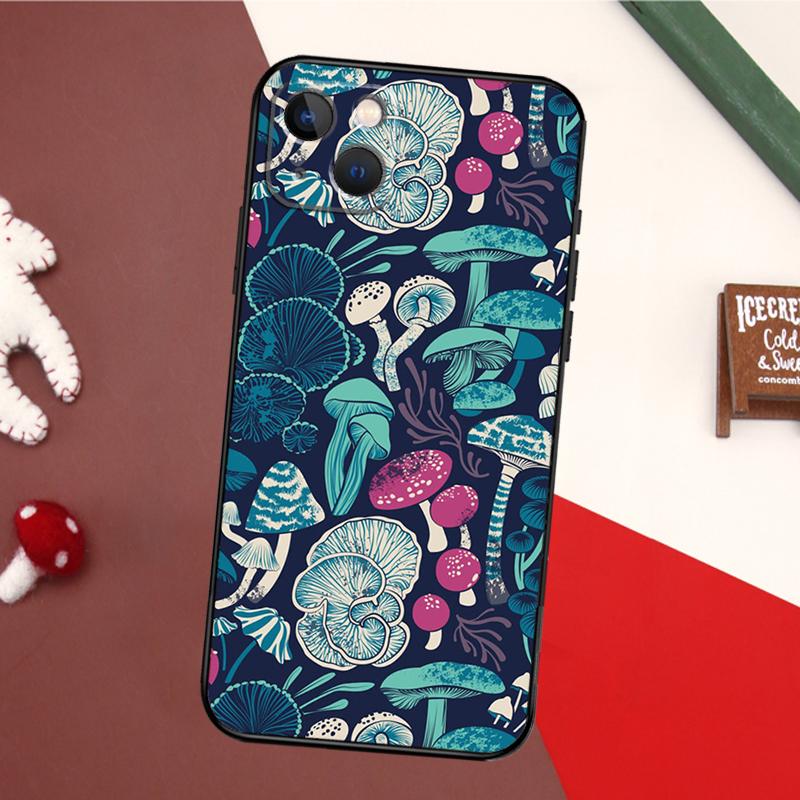 Странный гриб Психоделический чехол для телефона для iPhone 16 15 14 11 12 Mini 13 Pro Max X XR XS Max Plus Мягкий чехол-оболочка