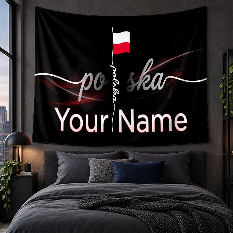 Personalized Tapestry Wall Hanging Poland Pattern Art Background Cloth