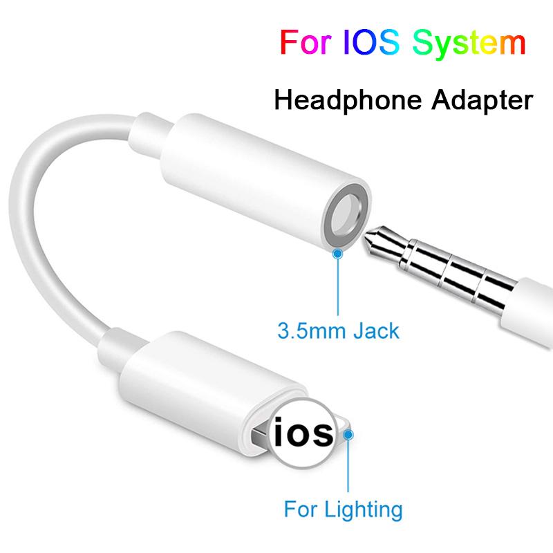 CUCU Compatible For Iphone Audio Cable Adapter 3.5mm Headphone System Adapter Cable Compatible For