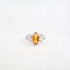 Natural Citrine Gemstone 925 Sterling Silver Jewelry Women's  Boho Ring For Gift CZR-5-4