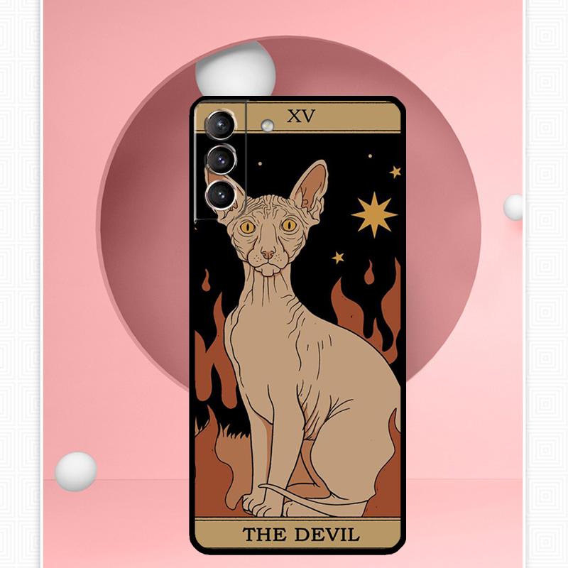 Чехол Tarot Witchcraft с кошками для Samsung Galaxy S25 Ultra S20 S21 S22 S23 S24 Ultra S9 S10 Plus S25 FE Чехол Funda