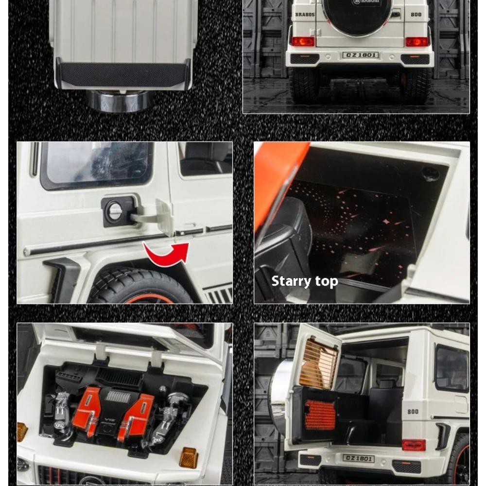 1/18 Mercedes Benz G800 Обычная версия Без напыления Сплав Внедорожник Литая модель Коллекция Украшение Изысканный Подарок на день рождения для друга
