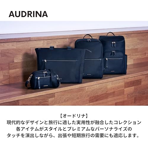 Samsonite Women's Audrina Backpack, Deluxe Business Bag, Fits 15.6-inch Laptop, Lightweight, Black