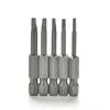 5 Pcs /Set Magnetic Triangle Head Screwdriver Bits S2 Steel 1/4 Hex Shank 50Mm