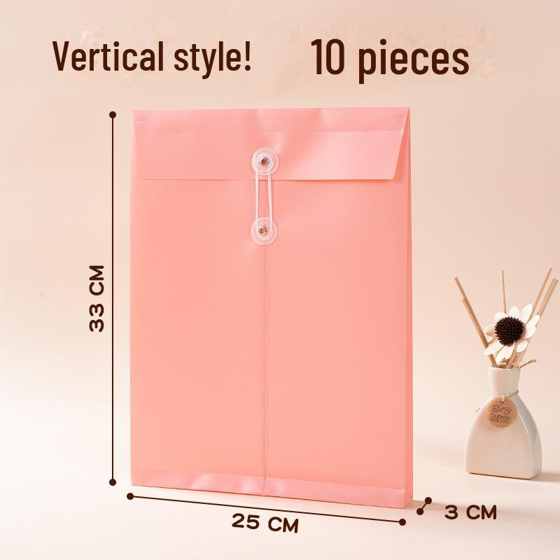 A4 Large Capacity File Bag - Colorful, Custom-made, Office PP Document and Policy Organizer.