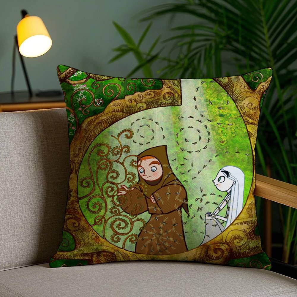 The S-Secret of Kells Pillow Case Home Dorm Chair Back Short Plush Double-sided Printing Office Nap Time Cushion Cover