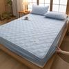 Class A Skin-Friendly Raw Cotton Bedspread Thick Quilted Bedspread Automatic Elastic Around Mattress Cover 1.8 Bed