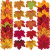 50Pcs/Pack Maple Leaves Artificial Leaf Plants Leaf Stacked Maple Leaves  Photo Props