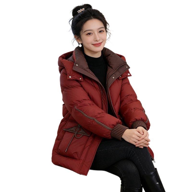 Cloud Puff Medium and Long Cotton Clothing Women's Winter New Fashion Foreign Style Loose Hooded Warm Jacket Thick