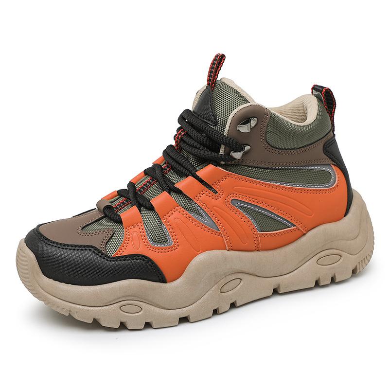 2024 Ретро мужские высокие кроссовки Толстая подошва дышащие кроссовки на платформе Мужская повседневная спортивная обувь Дизайнерские массивные кроссовки для мужчин