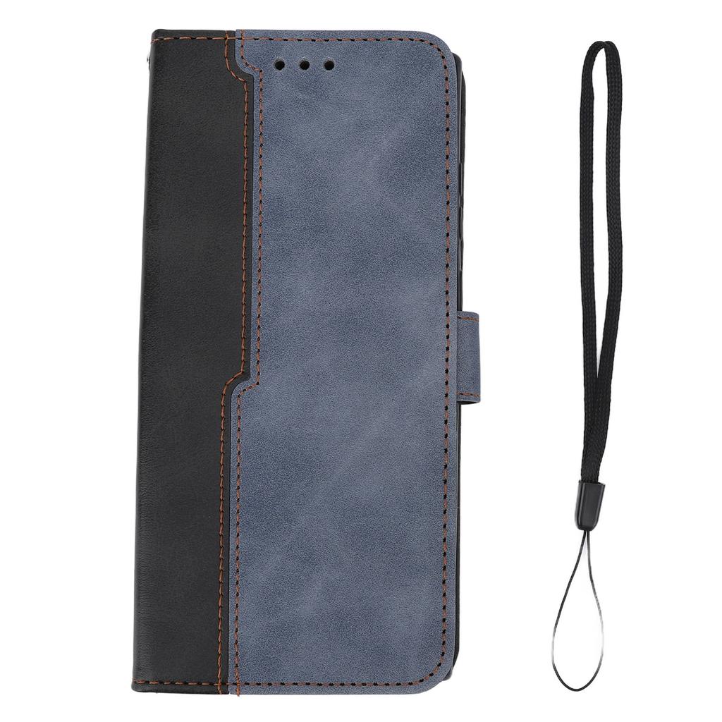 2 In 1 Wallet Case Precise Cutouts Built In Stand Magnetic Flip Cover with Lanyard for Galaxy S22
