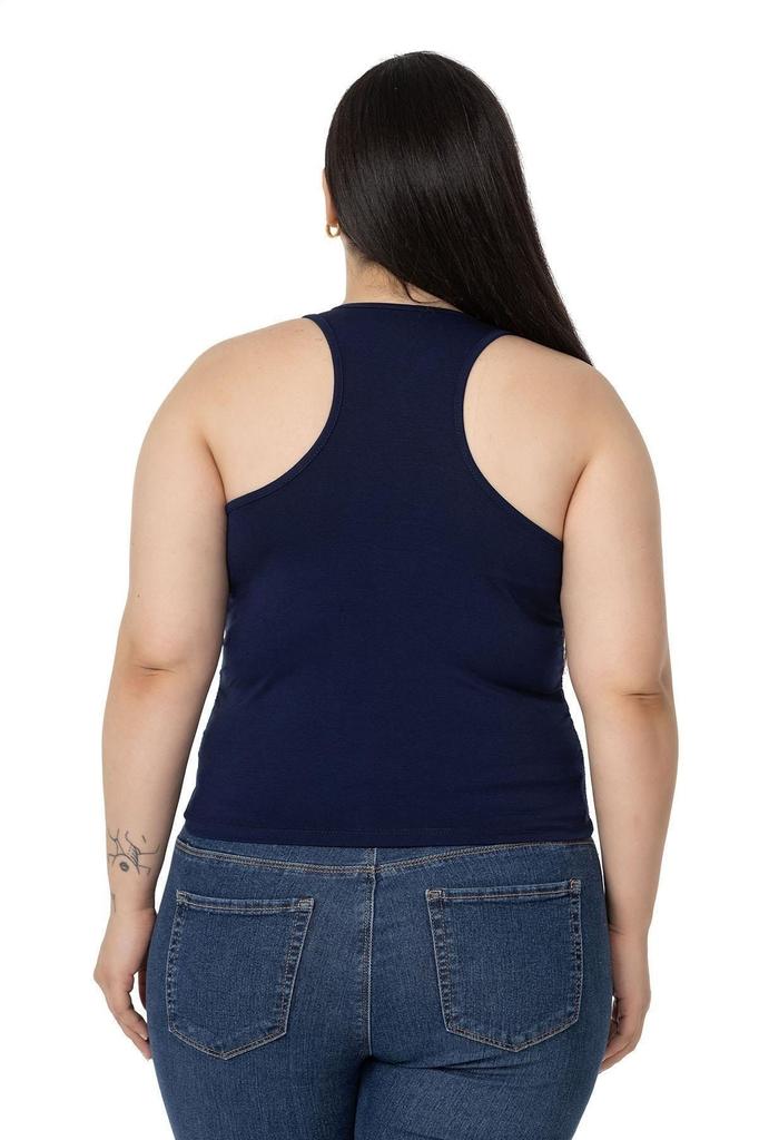 Women's Style Big Size Body Plus Size Halter Neck Mink Body With Draped Front And Sides