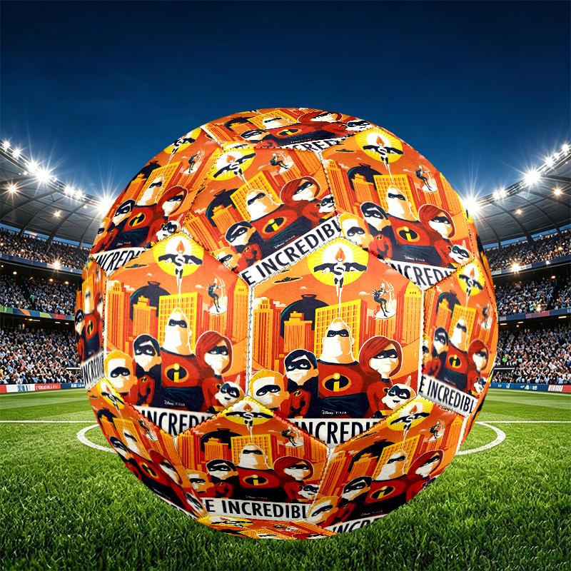Incredibles Print Size 5 Soccer Ball, PU Wear Resistant Football for Match Training and Daily Practice, Birthday Gift for Soccer Fans