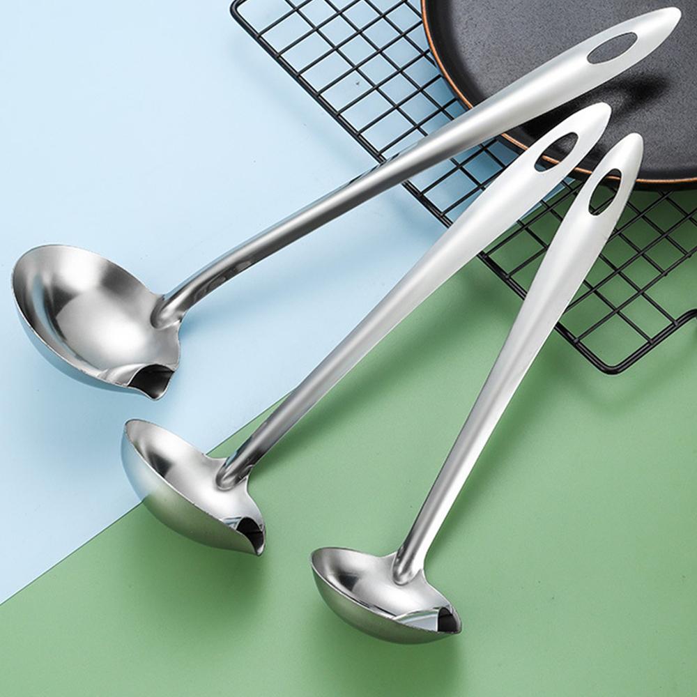 Дуршлаг из нержавеющей стали, ложка, дуршлаг для супа, кухонный суп, соус, масло, суп, сепаратор жира, половники, шумовка, ложка, дуршлаг для супа