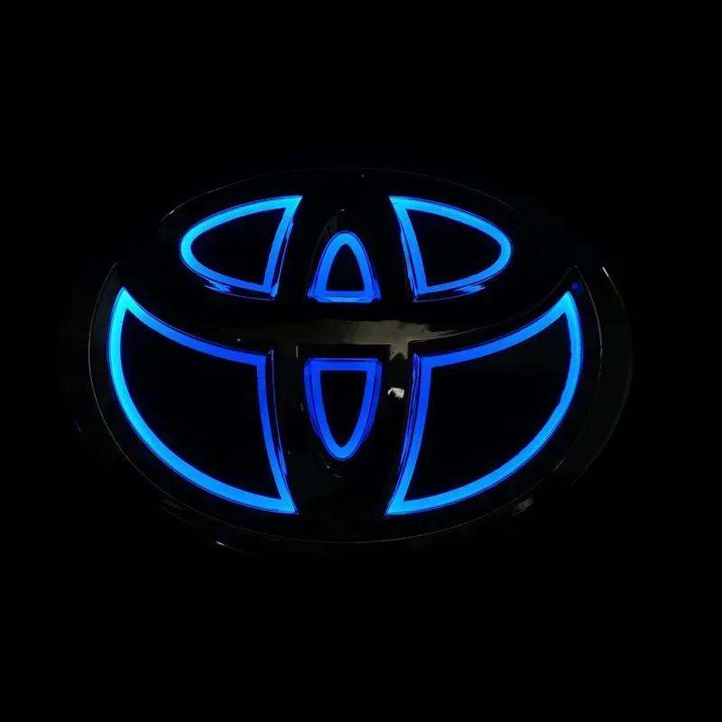 5D Car Front Grille Trunk Logo LED Light Retrofit for Toyota Corolla Reiz PRADO Yaris LANDCRUIS Camry Vios Highlander LVALON