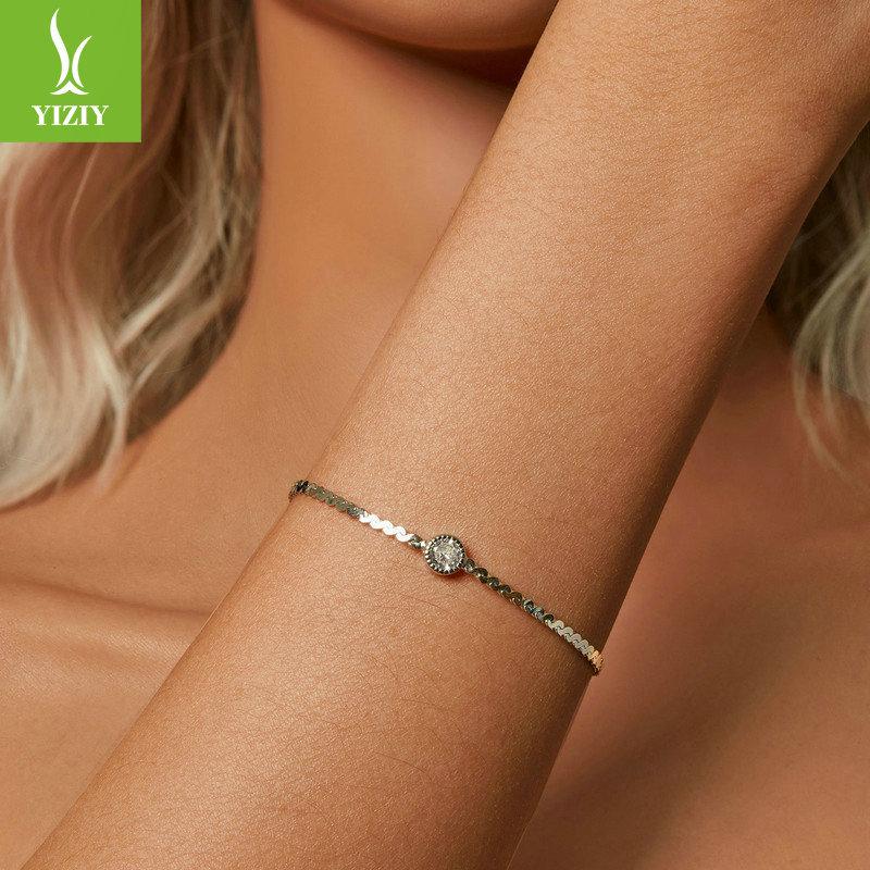 50 Points Shining Moissanite Bracelet, Noble And Elegant S925 Sterling Silver Moissanite Bracelet.