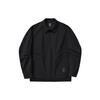 Li Ning X Jackie Chan Collaboration Kung Fu Series Solid Color Polo Collar Casual Loose Jacket Men Jacket Black AFDU241-1