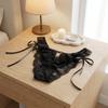 Bow Ribbon Lace Flower Transparent Briefs Mesh Female Lingerie Ruffle Floral Bowknot Panties  Girl