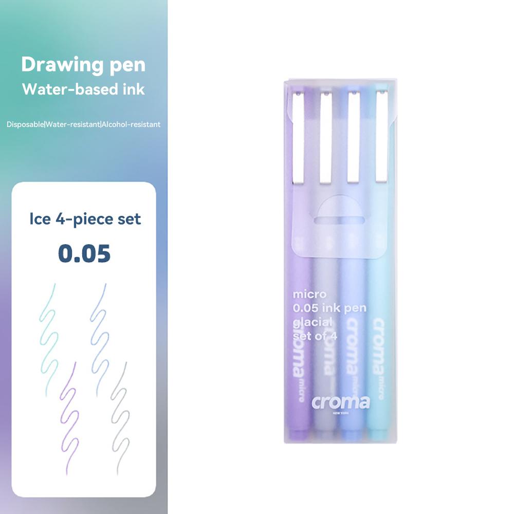 Highlight Marker Pens Soft Brush Tip Gel Pens Set for Art Calligraphy Sketching Drawing Hand Lettering Black Ink Brush Markers