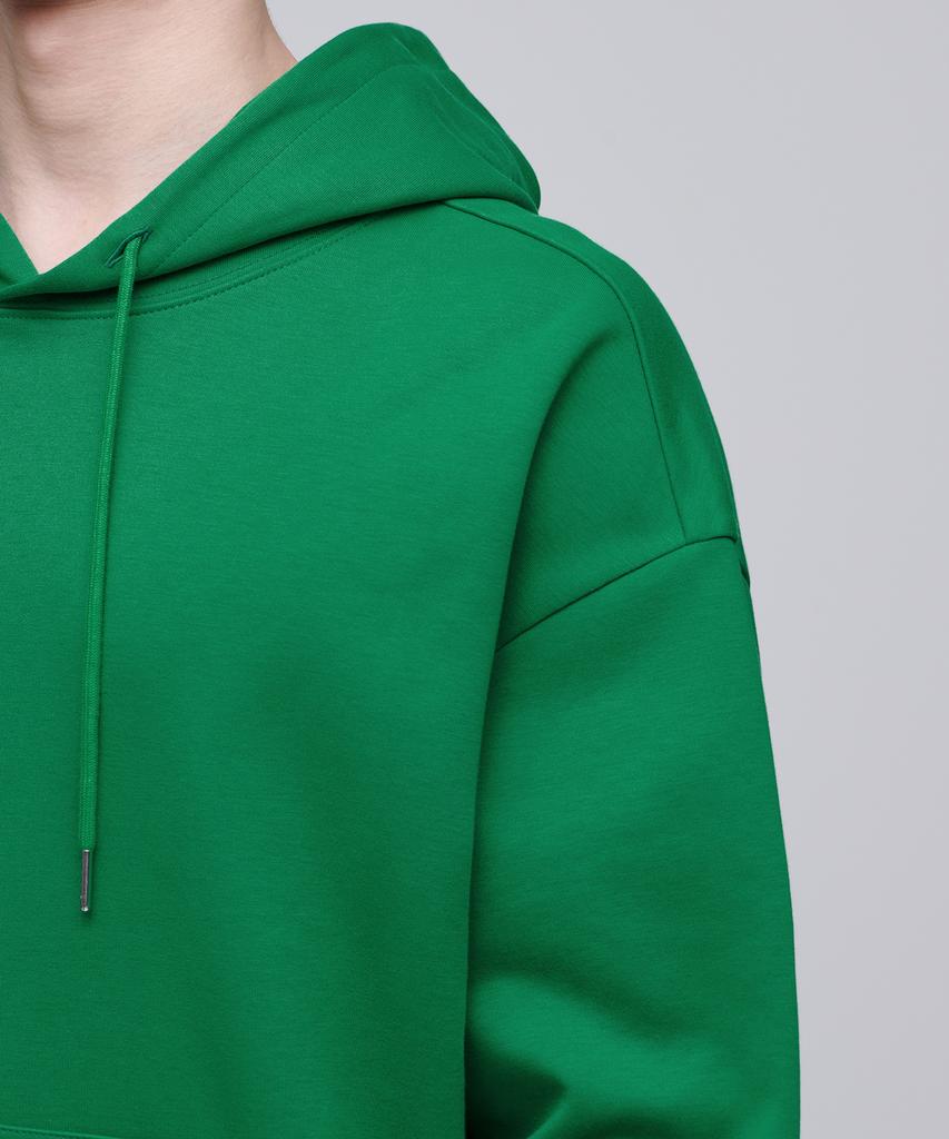 Свободная толстовка с капюшоном из махровой ткани [Jolly Green]