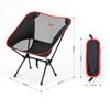 Black Outdoors Picnic Camping Chair Portable Foldable Chair Seaside Sand Foldable Fishing Chair Outdoors Furniture
