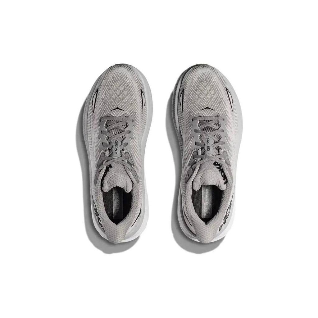 HOKA Clifton 9 Harbor Mist Черные мужские кроссовки Серые 1127895-HMBC