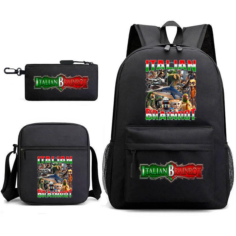 American Shanhaijing Backpack Student School Bag Shoulder Bag