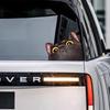 One Pair/Bag Lovely Cat Head Stretched Out Peeking Car Sticker Creative Funny Waterproof Car Suitcase Laptop Sticker Decorations