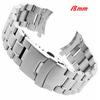 Solid Stainless Steel Strap Watch Band Strap Clasp Replacement 20-22mm