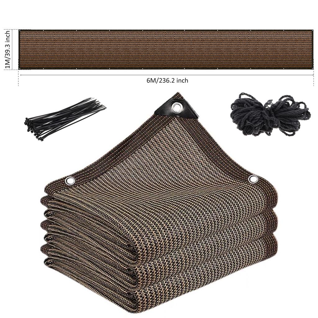 Балконная солнцезащитная сетка для защиты от солнца, защитный экран, наружные панели с защитой от ультрафиолета, сетчатое покрытие, эффективное затенение, защитная сетка для бассейна