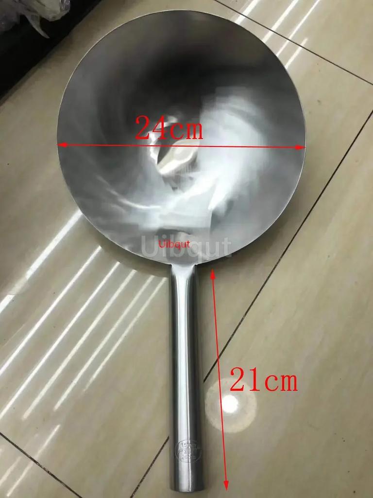 Large Big Thick Stainless Steel Mesh Strainer Colander Wok Wooden Handle Cookware Oil Flour Sifter Colander Kitchen Cooking Wok