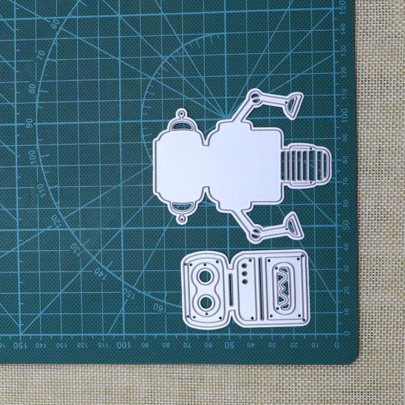 Metal Cutting Dies Cut Die Robot Frame Decoration Scrapbooking Paper Knife Mould Blade Punch Stencil