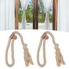 2PCS Curtain Tieback Cotton Curtain Holdback Rope Curtain Magnetic Cord for Household