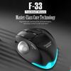 ZELOTES F33 Беспроводные игровые мыши BT2.4G TriModes 8Buttons Бесшумные мыши со светодиодной подсветкой