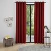 Set of 2 Blackout Curtains, Soundproof and Thermal, Fleece-lined "Arctic" Cherry